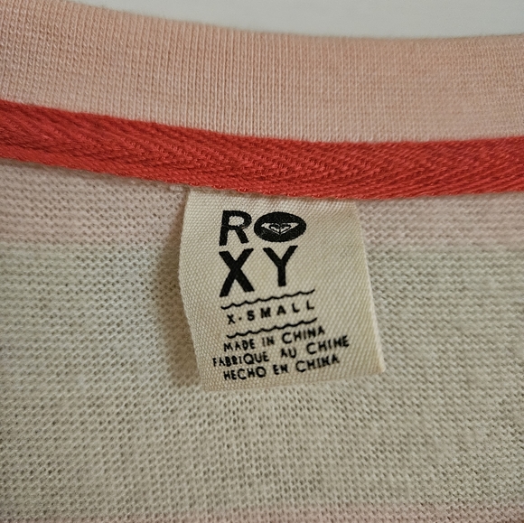 Roxy Comfy Sweater dress Soft pink & cream. Pair with tights/leggings and boots - Picture 3 of 3